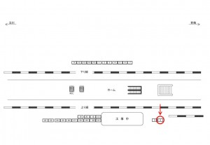 JR/昭島駅/上り線前/№6駅看板・駅広告、位置図