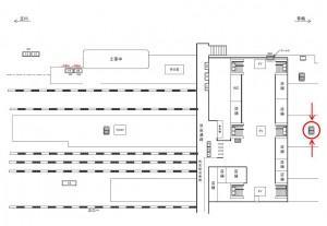 JR／拝島駅／青梅ホーム№B01&B02№02駅看板・駅広告、位置図