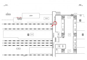 JR／拝島駅／橋上本屋口／№12駅看板・駅広告、位置図