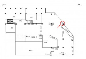 JR／信濃町駅／本屋口／№16、位置図