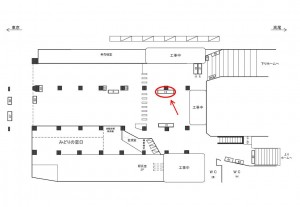 JR／水道橋駅／本屋口／№19駅看板・駅広告、位置図