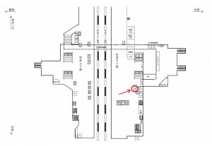 JR／秋葉原駅／総武下り線／№51駅看板・駅広告、位置図