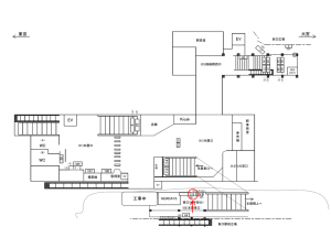 JR／蕨駅／本屋東口／№25駅看板・駅広告、位置図