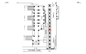 JR／池袋駅／北通路／№11駅看板・駅広告、位置図