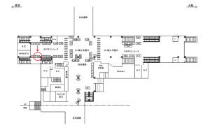 JR／田町駅／橋上本屋口／№158駅看板・駅広告、位置図