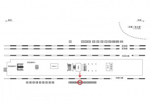 JR／目黒駅／内回り線側／№60駅看板・駅広告、位置図