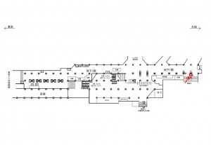 JR／新橋駅／地下1階／№39駅看板・駅広告、位置図