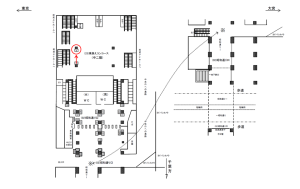 JR／秋葉原駅／乗換コンコース／№4駅看板・駅広告、位置図