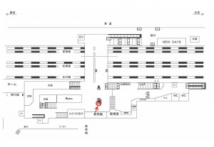JR／西川口駅／本屋橋上／№104駅看板・駅広告、位置図