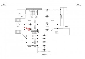 JR/渋谷駅/南口/№126駅看板・駅広告、位置図