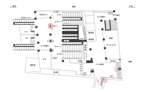 JR／西日暮里駅／本屋口／№69駅看板・駅広告、位置図