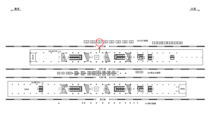JR／秋葉原駅／北行線側／№93駅看板・駅広告、位置図