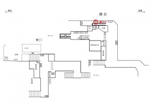 JR／東中野駅／本屋口／№2駅看板・駅広告、位置図