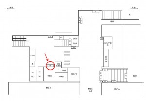 JR/保土ヶ谷駅/橋上本屋口/№16駅看板・駅広告、位置図