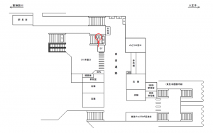 JR／長津田駅／本屋口／№22駅看板・駅広告、位置図