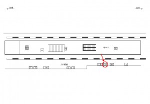 JR/武蔵新城駅/上り線前/№9駅看板・駅広告、位置図