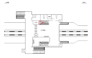 JR／西府駅／本屋口／№1駅看板・駅広告、位置図