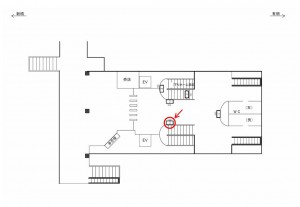 ゆりかもめ　竹芝駅／本屋口／№3駅看板・駅広告、位置図