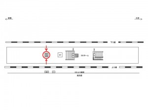 JR／北戸田駅／ホーム№B01&B02№02駅看板・駅広告、位置図