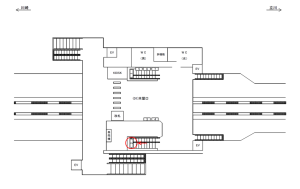 JR／西府駅／本屋口／№2駅看板・駅広告、位置図