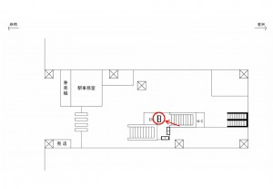 ゆりかもめ　有明テニスの森駅／本屋口／№3駅看板・駅広告、位置図