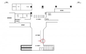 JR／本郷台駅／本屋口／№18駅看板・駅広告、位置図