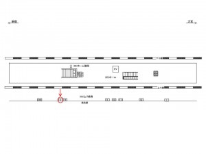 JR／戸田駅／上り線側／№8駅看板・駅広告、位置図
