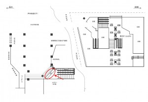 JR／新宿駅／南口／№188駅看板・駅広告、位置図