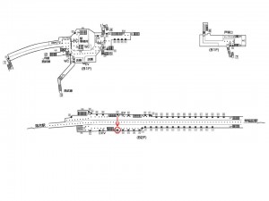 東京メトロ／高田馬場駅／東西線／№19駅看板・駅広告、位置図