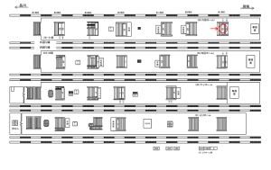 JR／池袋駅／外回りホーム／№19駅看板・駅広告、位置図