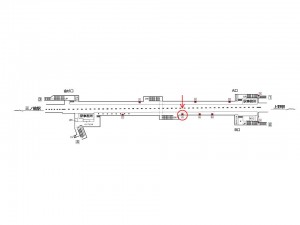 東京メトロ／入谷駅／日比谷線／№4駅看板・駅広告、位置図