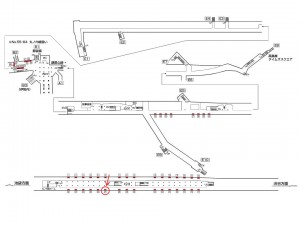 東京メトロ／新宿三丁目駅／副都心線／№27駅看板・駅広告、位置図