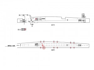 東京メトロ／荻窪駅／丸ノ内線／№10駅看板・駅広告、位置図