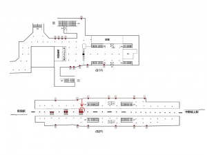 東京メトロ／西新宿駅／丸ノ内線／№30駅看板・駅広告、位置図