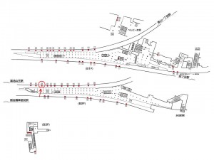東京メトロ／赤坂見附駅／丸ノ内線／№43駅看板・駅広告、位置図