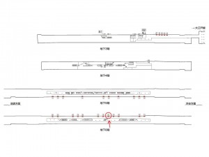 東京メトロ／東新宿駅／副都心線／№15駅看板・駅広告、位置図