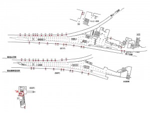 東京メトロ／赤坂見附駅／丸ノ内線／№701駅看板・駅広告、位置図