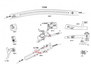 東京メトロ／国会議事堂前駅／丸ノ内線／№7駅看板・駅広告、位置図