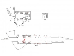 東京メトロ／茗荷谷駅／丸ノ内線／№6駅看板・駅広告、位置図