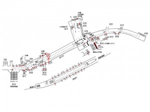 東京メトロ／新宿駅／丸ノ内線／№40駅看板・駅広告、位置図