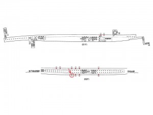 東京メトロ／地下鉄赤塚駅／有楽町線／№13駅看板・駅広告、位置図