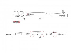東京メトロ／荻窪駅／丸ノ内線／№27駅看板・駅広告、位置図