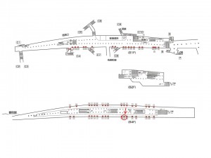東京メトロ／池袋駅／副都心線／№16駅看板・駅広告、位置図