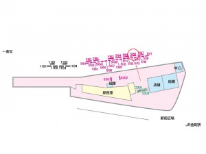 京成　金町駅／駅でんNo.5166№5166駅看板・駅広告、位置図