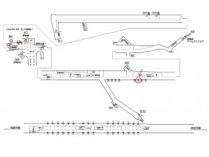 東京メトロ／新宿三丁目駅／副都心線／№38駅看板・駅広告、位置図
