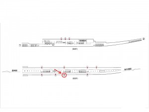 東京メトロ／辰巳駅／有楽町線／№16駅看板・駅広告、位置図