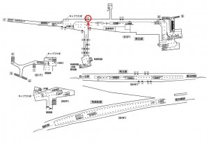 東京メトロ／市ヶ谷駅／南北線／№17駅看板・駅広告、位置図