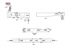 東京メトロ／後楽園駅／南北線／№22駅看板・駅広告、位置図