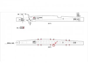 東京メトロ／荻窪駅／丸ノ内線／№6駅看板・駅広告、位置図