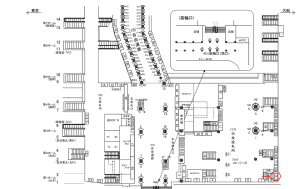 JR／品川駅／中央改札内／№9駅看板・駅広告、位置図